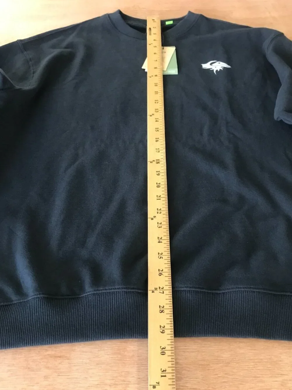 Quicksilver Sweatshirt Men XL Black Crew Neck Graphic Logo Long Sleeve Stretch